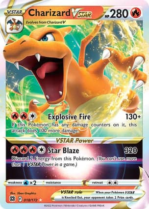 Carta Charizard V-ASTROCharizard VSTAR