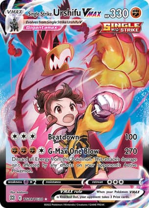 Carta Urshifu Golpe Decisivo VMAXSingle Strike Urshifu VMAX