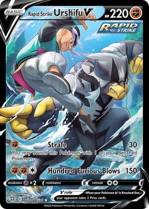 Carta Urshifu Golpe Fluido VRapid Strike Urshifu V