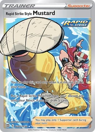 Carta Mostarda Estilo Golpe Fluido Rapid Strike Style Mustard