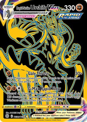 Carta Urshifu Golpe Fluido VMAXRapid Strike Urshifu VMAX