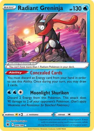 Carta Greninja Radiante
