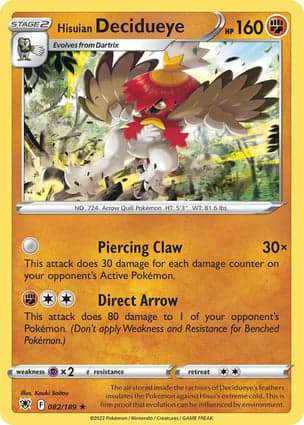 Carta Decidueye de Hisui