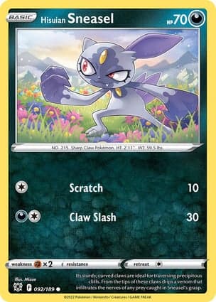 Carta Sneasel de Hisui