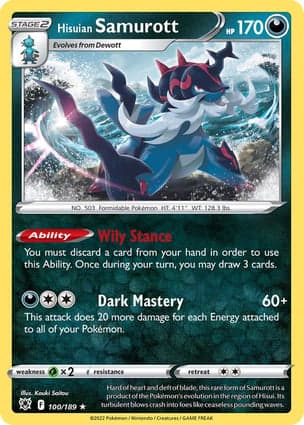 Carta Samurott de Hisui