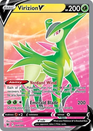 Carta Virizion VVirizion V (Full Art)
