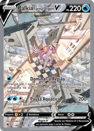 Carta Palkia Forma Origem VOrigin Forme Palkia V