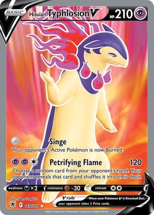 Carta Typhlosion de Hisui VHisuian Typhlosion V (Full Art)