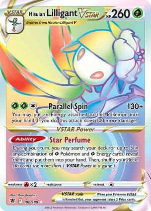 Carta Lilligant de Hisui V-ASTROHisuian Lilligant VSTAR (Secret)