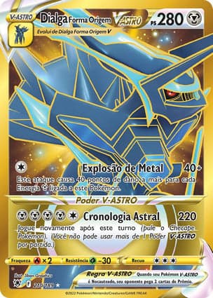 Carta Dialga Forma Origem V-ASTROOrigin Forme Dialga VSTAR (Secret)
