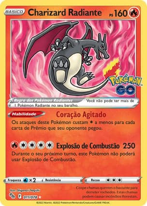Carta Charizard Radiante