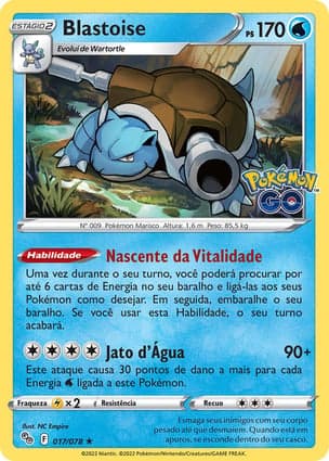 Carta Blastoise