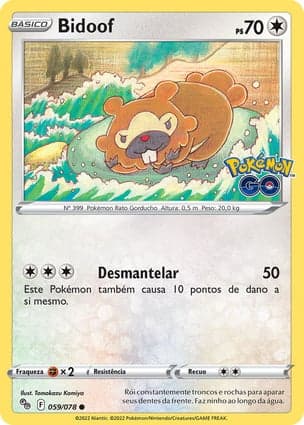 Carta Bidoof (Ditto)
