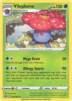 Carta Vileplume