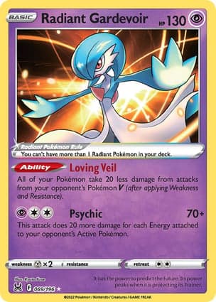 Carta Gardevoir Radiante