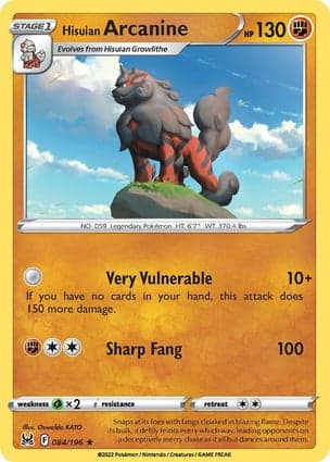 Carta Arcanine de Hisui