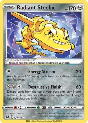 Carta Steelix Radiante
