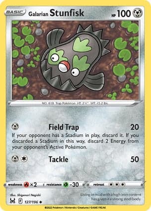 Carta Stunfisk de Galar