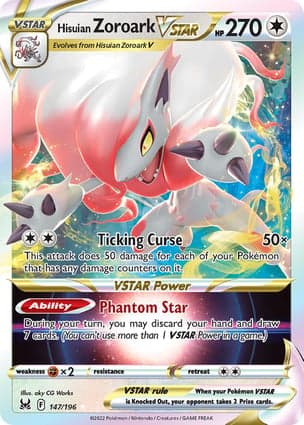 Carta Zoroark de Hisui V-ASTROHisuian Zoroark VSTAR
