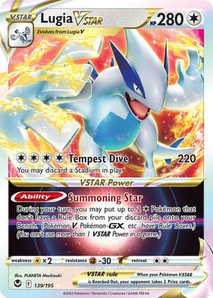 Carta Lugia V-ASTROLugia VSTAR