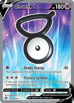 Carta Unown VUnown V (Full Art)