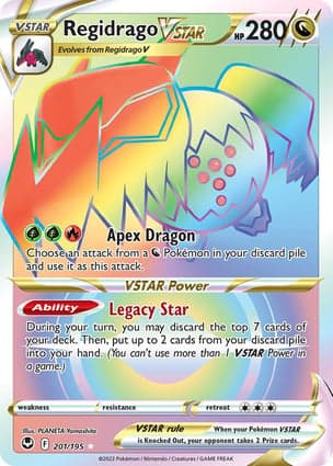 Carta Regidrago V-ASTRORegidrago VSTAR (Secret)