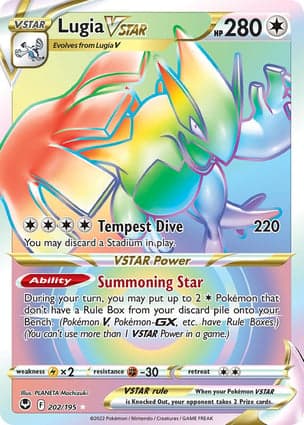 Carta Lugia V-ASTROLugia VSTAR