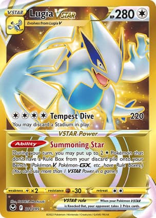 Carta Lugia V-ASTROLugia VSTAR