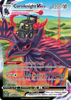 Carta Corviknight VMAX