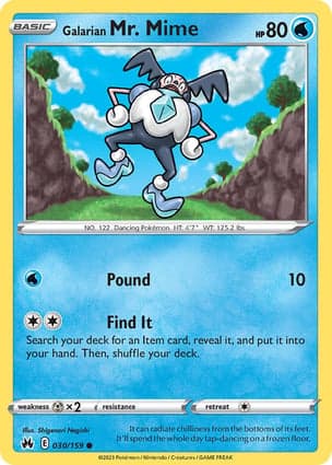 Carta mr mime de galar