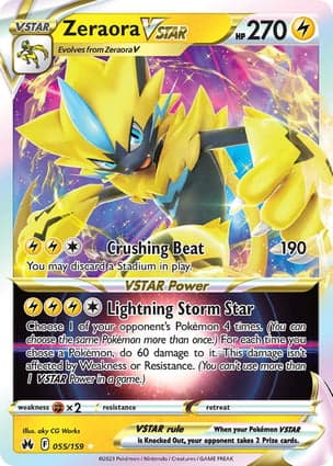 Carta Zeraora V-ASTROZeraora VSTAR