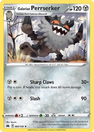 Carta Perrserker de Galar