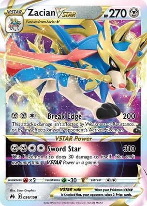 Carta Zacian V-ASTROZacian VSTAR