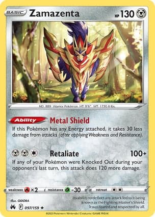 Carta Zamazenta