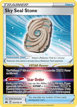 Carta Pedra Selada Celeste
