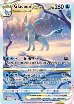 Carta Glaceon V-ASTROGlaceon VSTAR