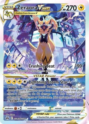 Carta Zeraora V-ASTROZeraora VSTAR