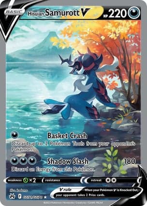 Carta Samurott de Hisui VHisuian Samurott V