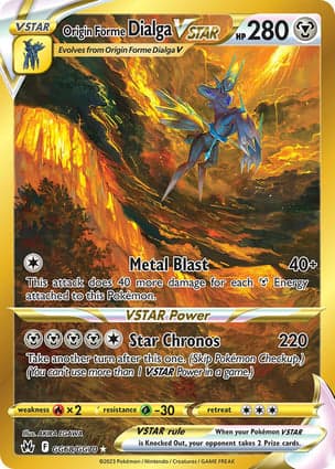 Carta Dialga Forma Origem V-ASTROOrigin Forme Dialga VSTAR