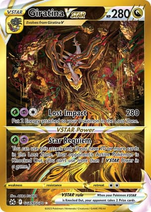 Carta Giratina V-ASTROGiratina VSTAR