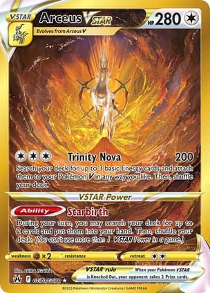 Carta Arceus V-ASTROArceus VSTAR