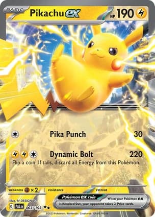 Carta Pikachu ex
