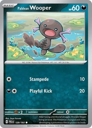 Carta Wooper de Paldea