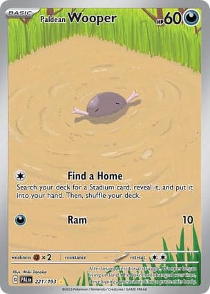 Carta Wooper de Paldea