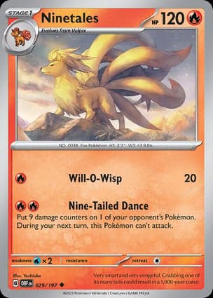 Carta Ninetales