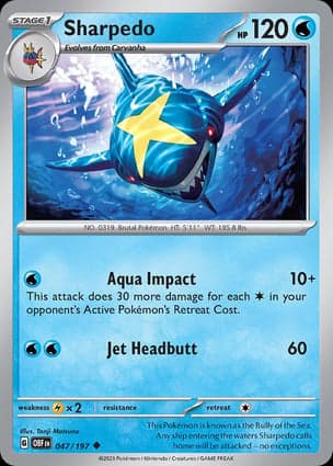 Carta Sharpedo
