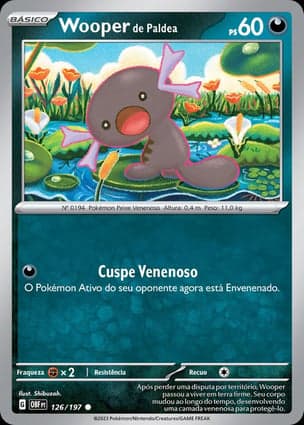 Carta Wooper de Paldea