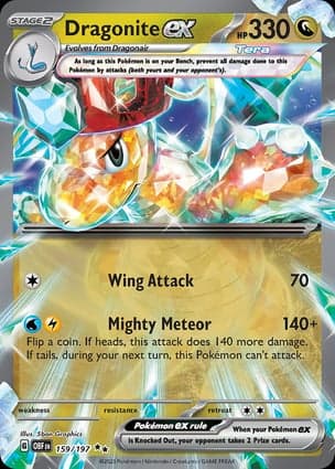 Carta Dragonite ex