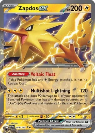 Carta Zapdos ex