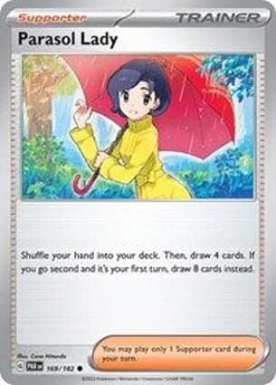 Carta Dama de Sombrinha